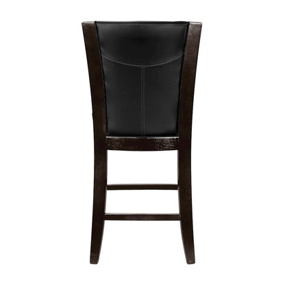 Daisy Wood Counter Height Dining Chair, set of 2 in Brown