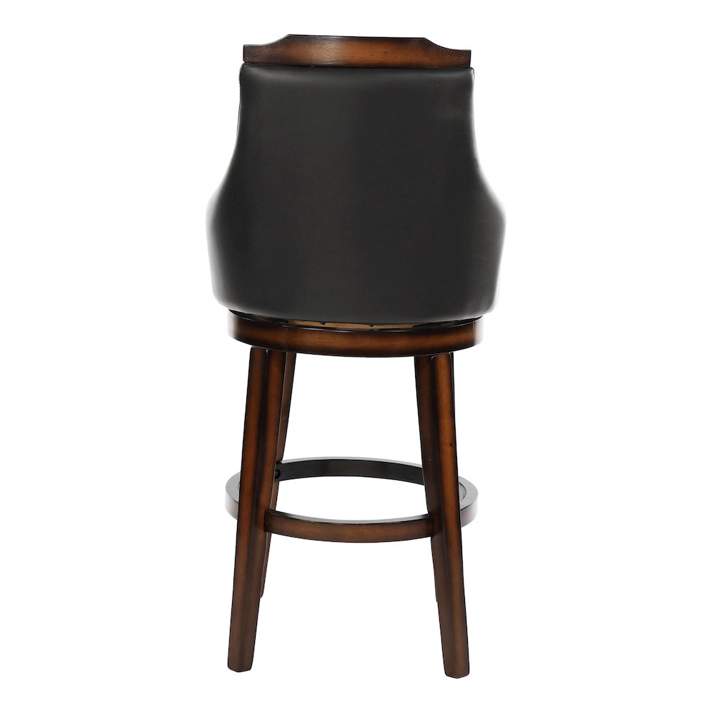 Bayshore Wood Pub Height Swivel Dining Chair, set of 2 in Brown