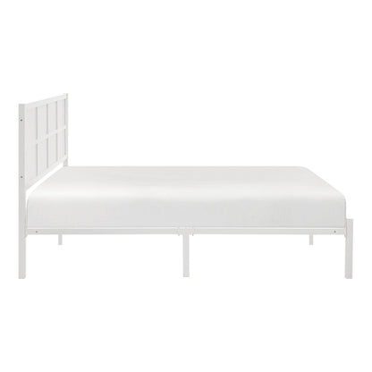 Sanibel Metal Queen Metal Platform Bed in White