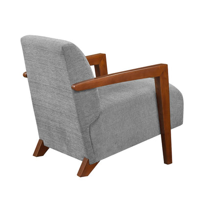 Odessa Chenille Accent Chair in Gray