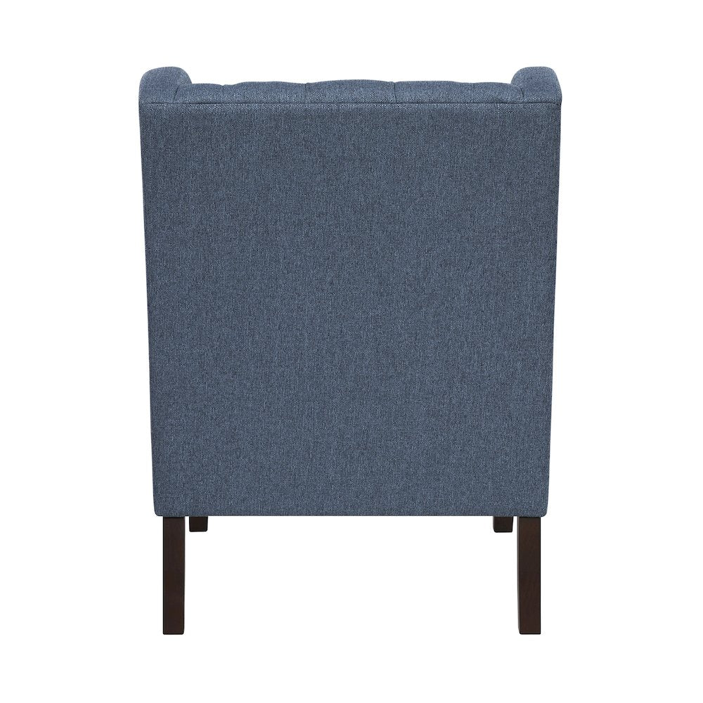 Quent Textured Accent Chair in Blue