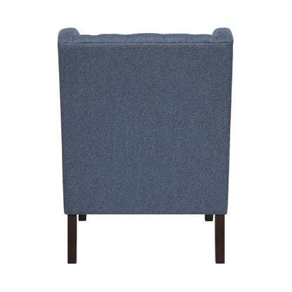 Quent Textured Accent Chair in Blue