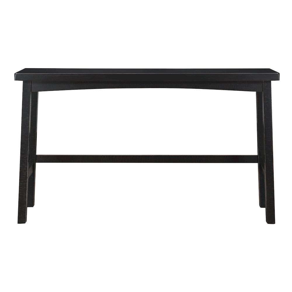 Caspian Solid Wood Pub Height Set (set of 4) in Black Finish