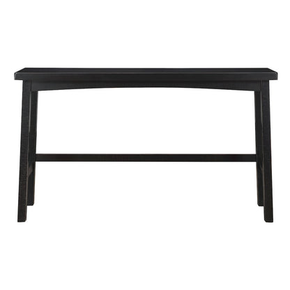 Caspian Solid Wood Pub Height Set (set of 4) in Black Finish