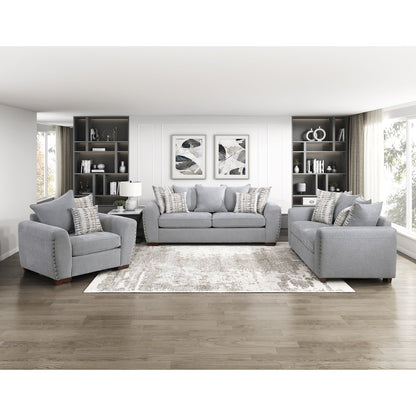 Hume Chenille Sofa in Gray