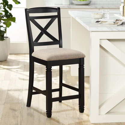 Baywater Wood Counter Height Dining Chair, set of 2 in Beige
