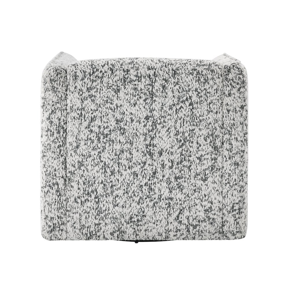 Finnegan Jacquard Swivel Chair in Gray