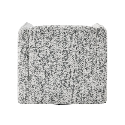 Finnegan Jacquard Swivel Chair in Gray
