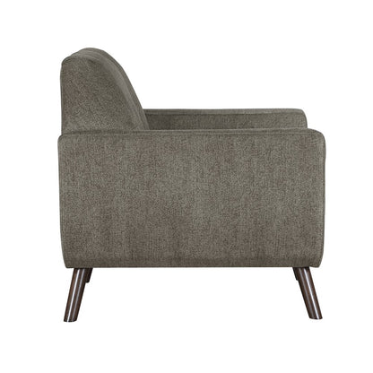 Janne Chenille Chair in Brown