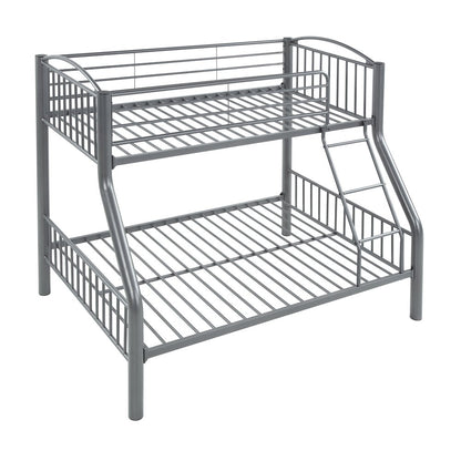 Beckett Metal Twin Over Full Metal Bunk Bed in Gray