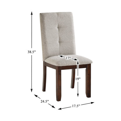 Binghampton Wood Dining Room Side Chair, set of 2 in Moonstone