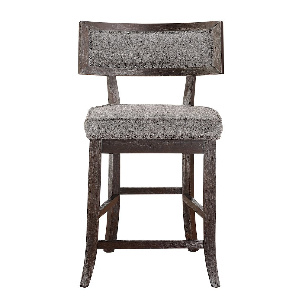 Oxton Wood Counter Height Dining Chair, set of 2 in Baltimoe espesso