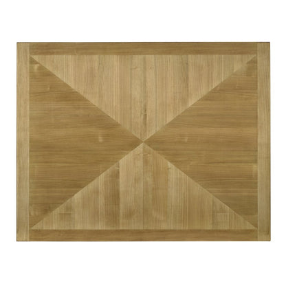 Maribelle Wood Veneer Counter Height Table in Light Oak and Gray
