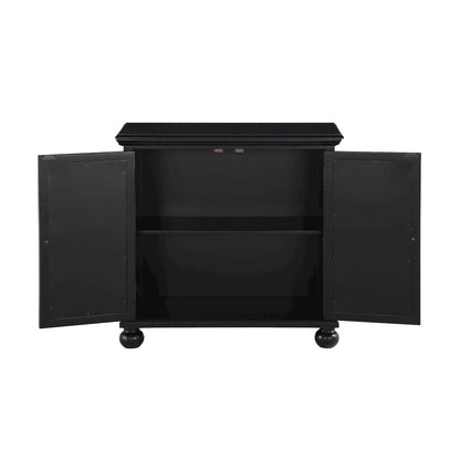 Poppy Asian Hardwood Accent Chest in Antique Black