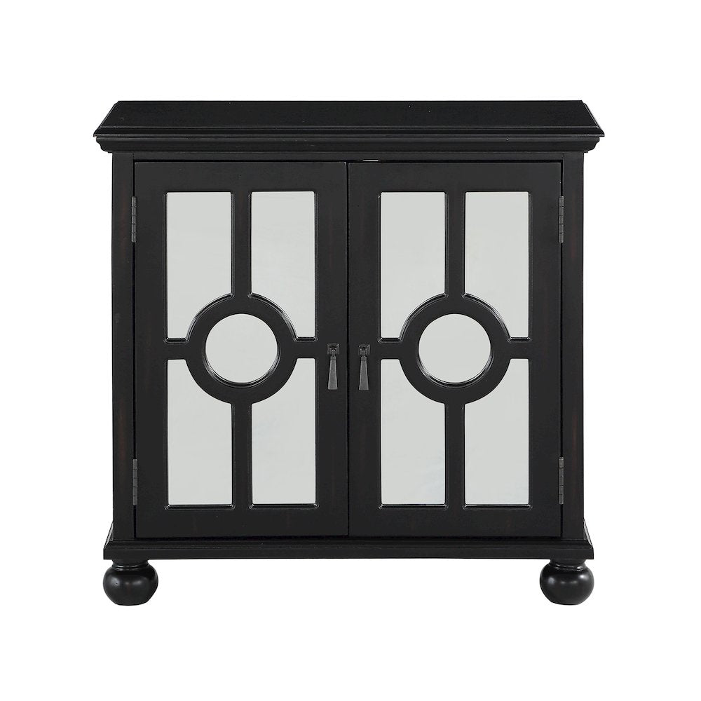 Poppy Asian Hardwood Accent Chest in Antique Black