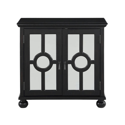 Poppy Asian Hardwood Accent Chest in Antique Black
