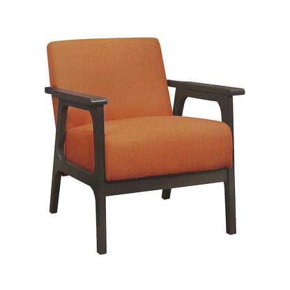 Ocala Textured Accent Chair in Orange