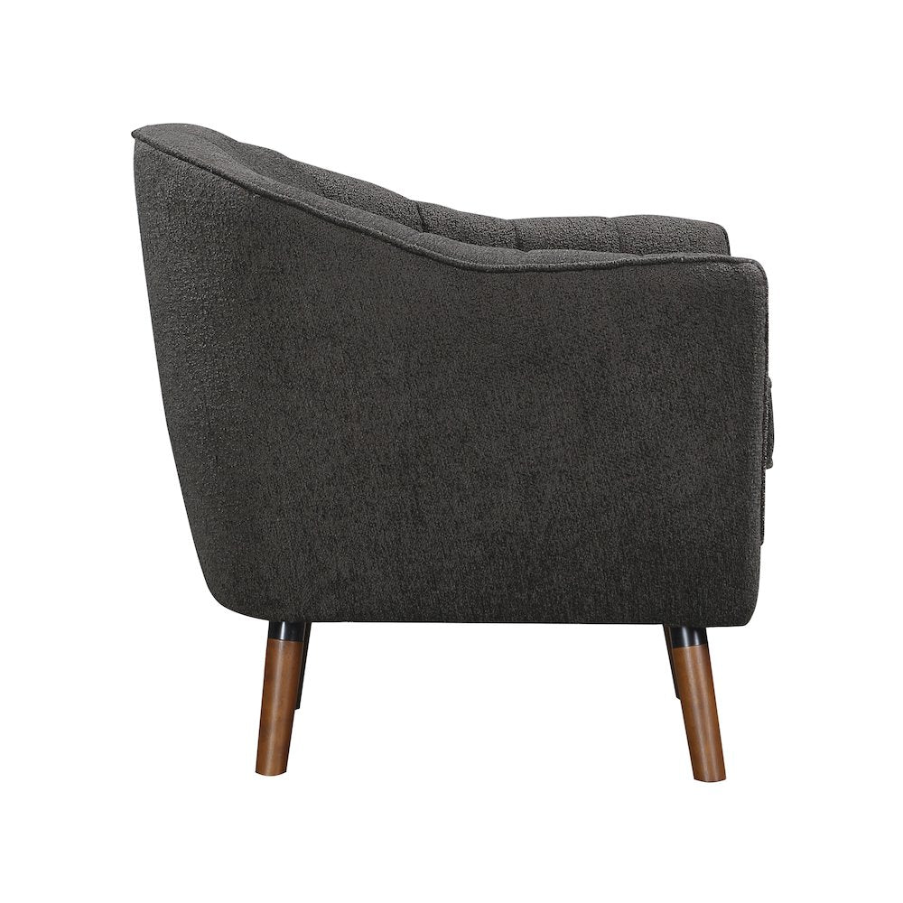 Cutler Textured Accent Chair in Charcoal