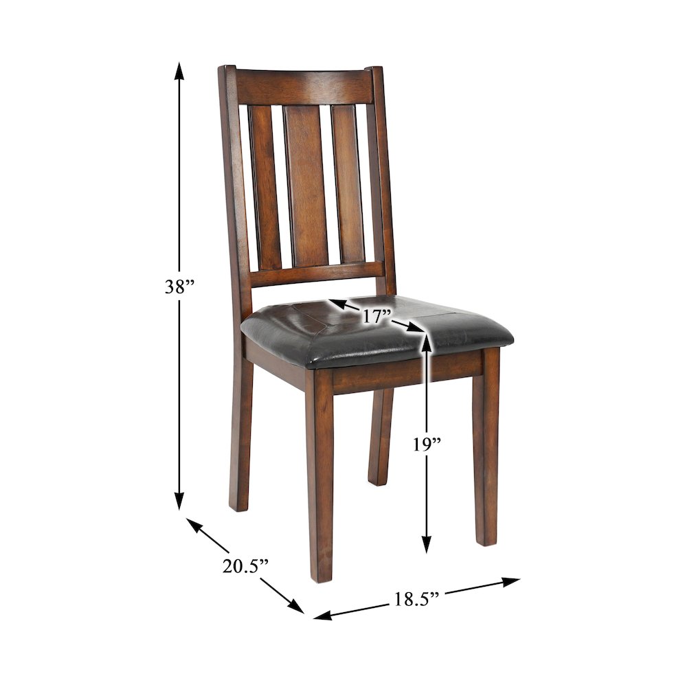 Delmar Asian Hardwood 6-Piece Pack Dinette Set in Espresso