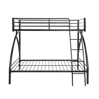 Bailey Metal Twin Over Full Metal Bunk Bed in Black