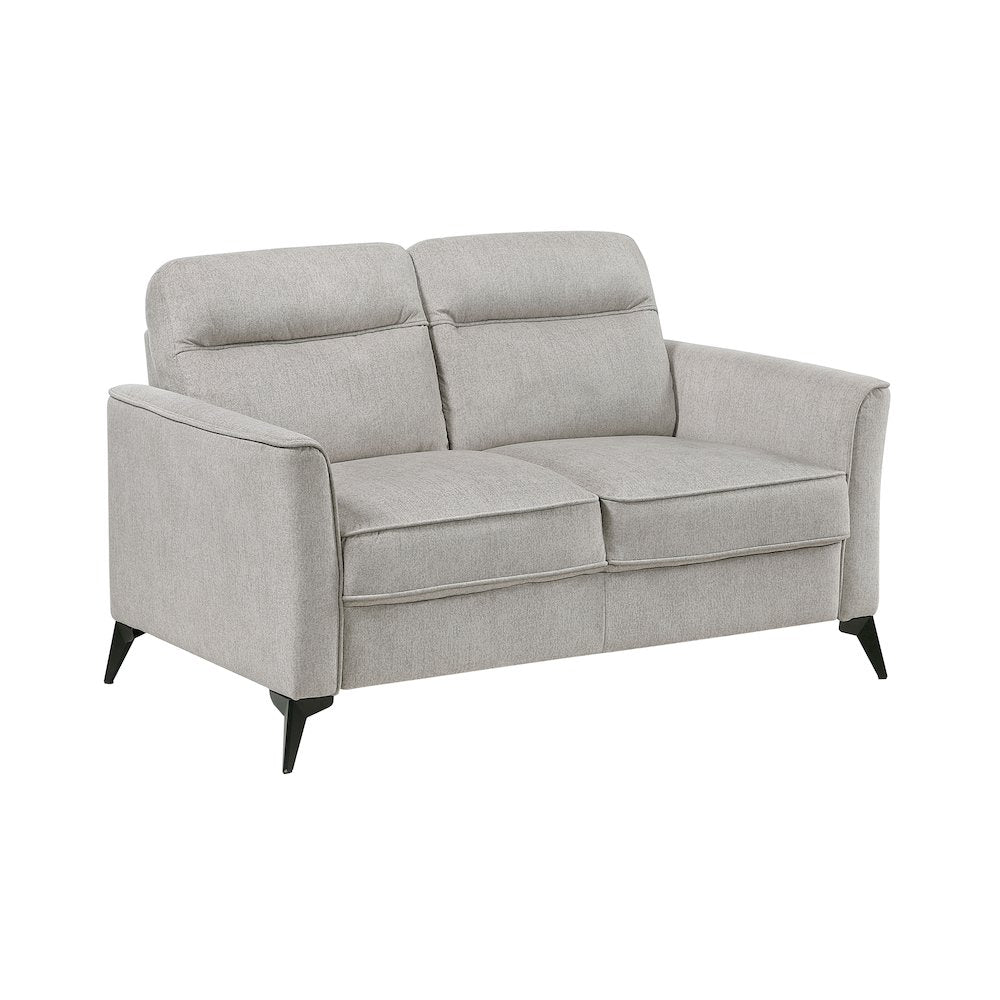 Tellot Microfiber Love Seat in Tan