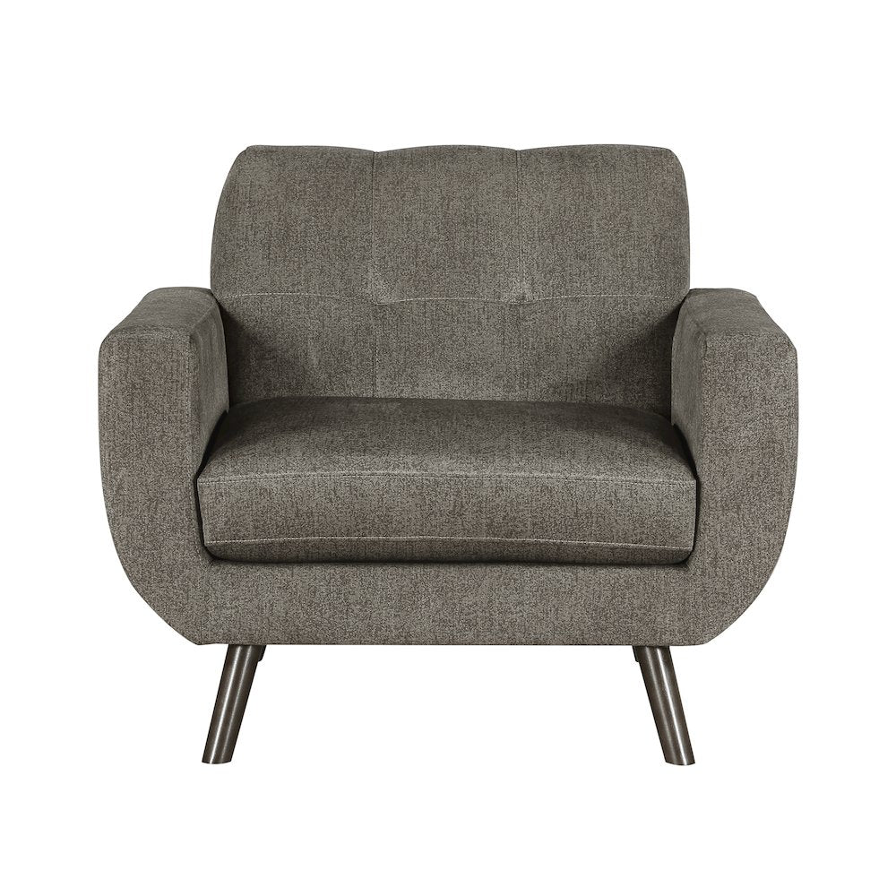 Janne Chenille Chair in Brown