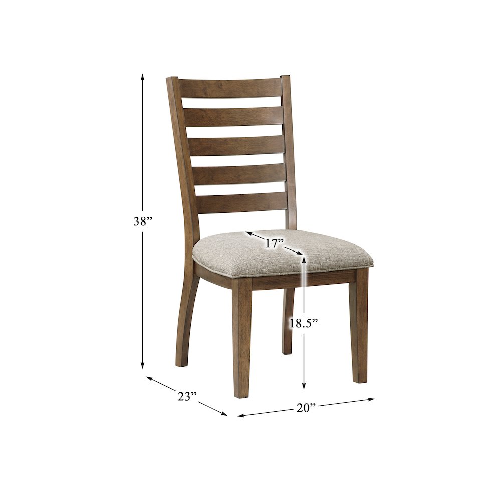 Tigard Textured Dining Room Side Chair, set of 2 in Beige