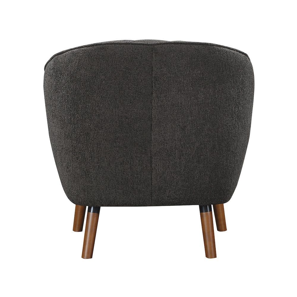 Cutler Textured Accent Chair in Charcoal