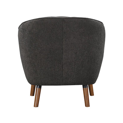 Cutler Textured Accent Chair in Charcoal