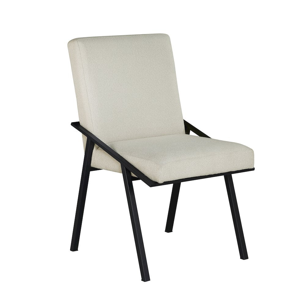 Rochelle Textured Dining Side Chair, Set of 2 in Cream