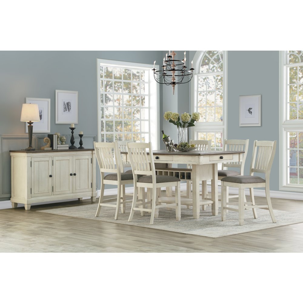 Granby Textured Counter Height Dining Chair, set of 2 in Gray