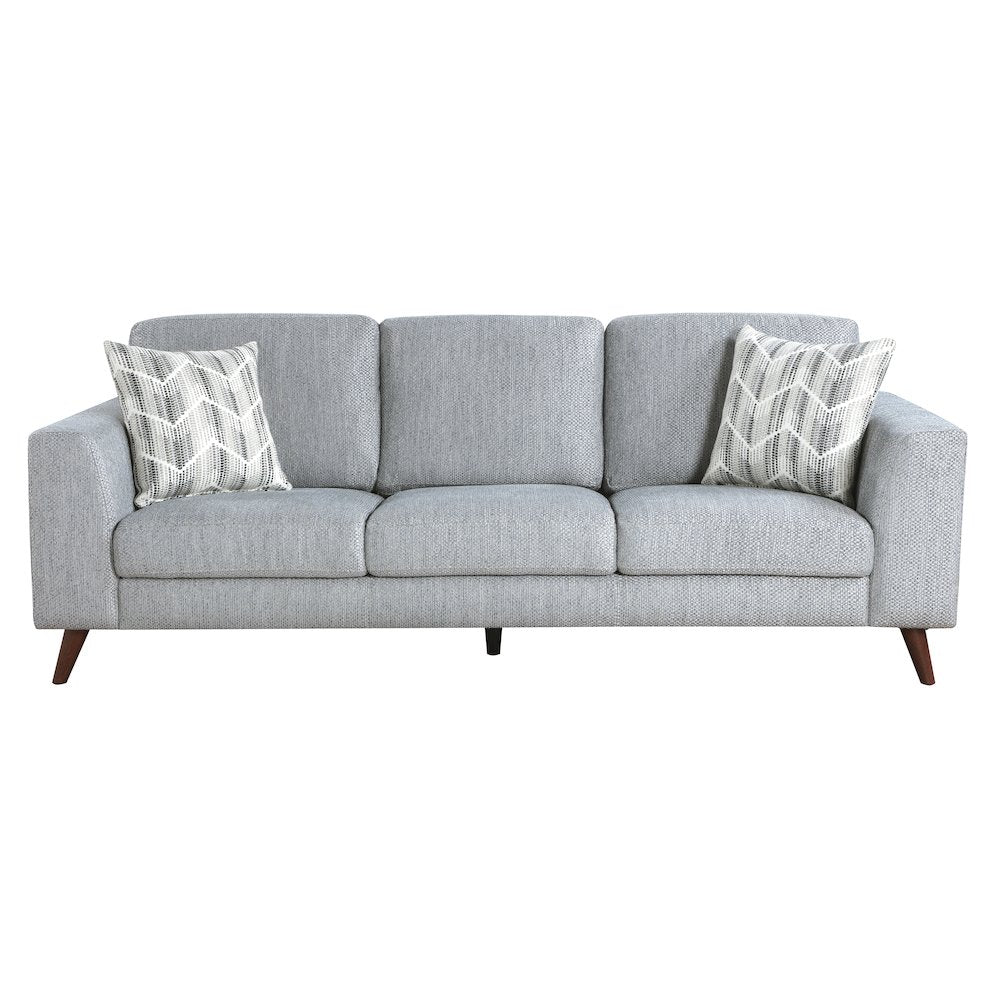 Broadway Chenille Sofa in Blue-Gray