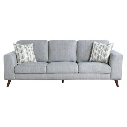 Broadway Chenille Sofa in Blue-Gray