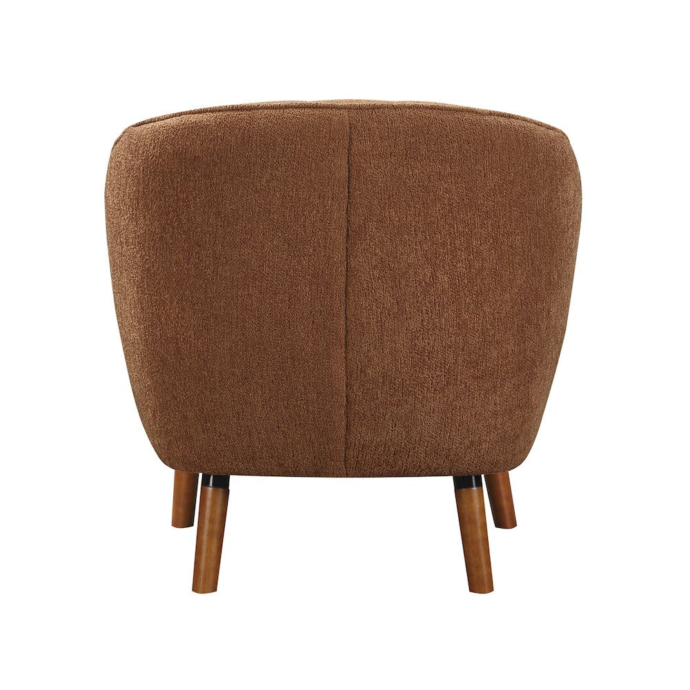 Cutler Textured Accent Chair in Rust