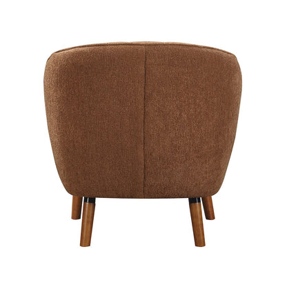Cutler Textured Accent Chair in Rust