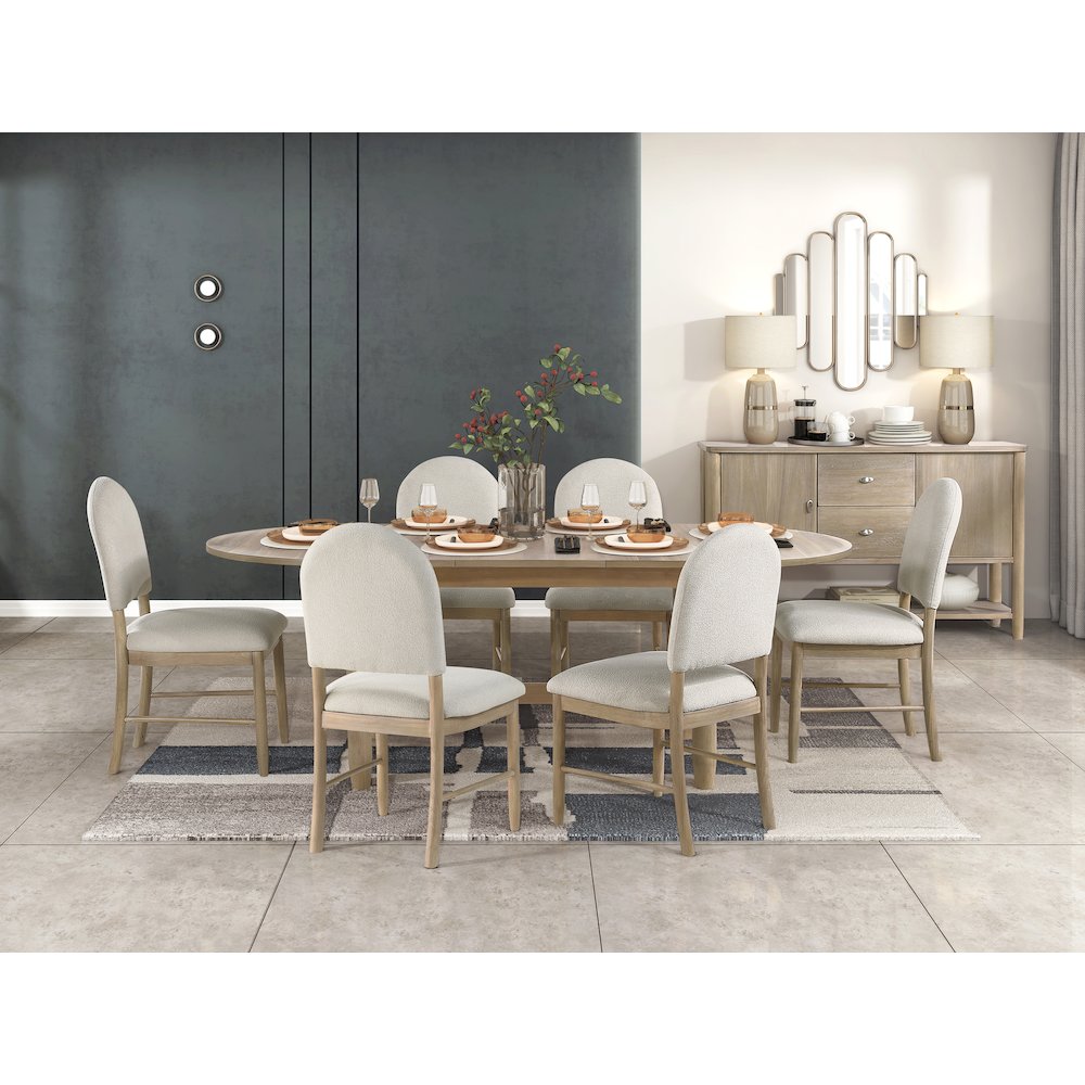 Myrna Asian Hardwood Dining Room Server in Natural