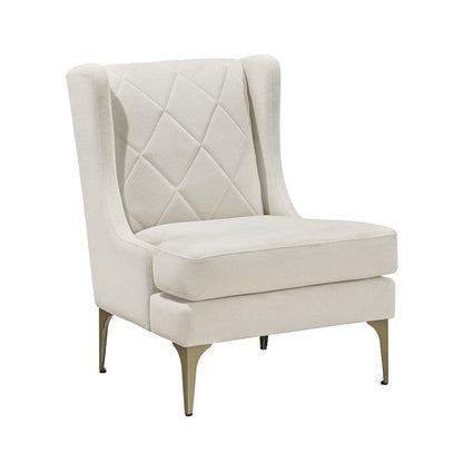 Savoy Chenille Accent Chair in Taupe