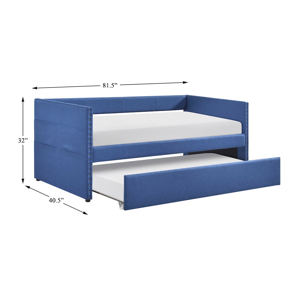 Boynton Textured Daybed in Blue