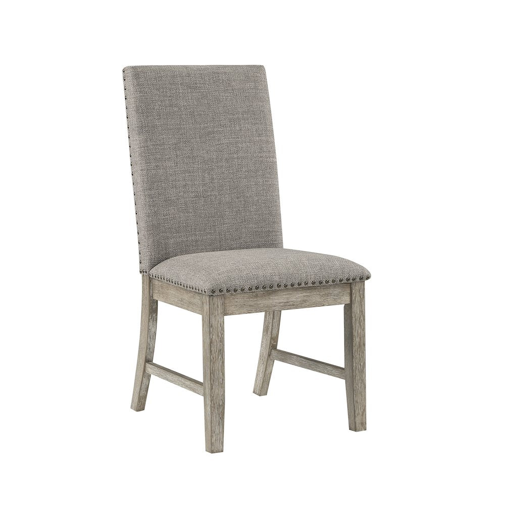 Southlake Textured Dining Room Side Chair, set of 2 in Light gray