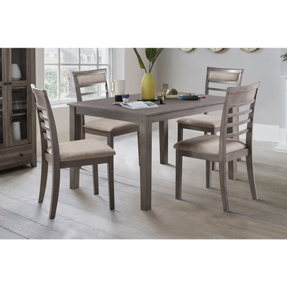 Lovell Oak Veneeer Dining Room Table and Chairs (set of 5) in Brown