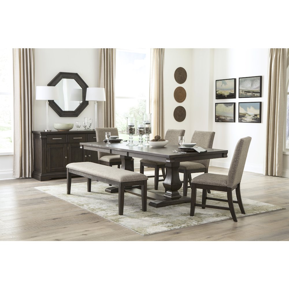 Southlake Textured Dining Room Side Chair, set of 2 in Brown