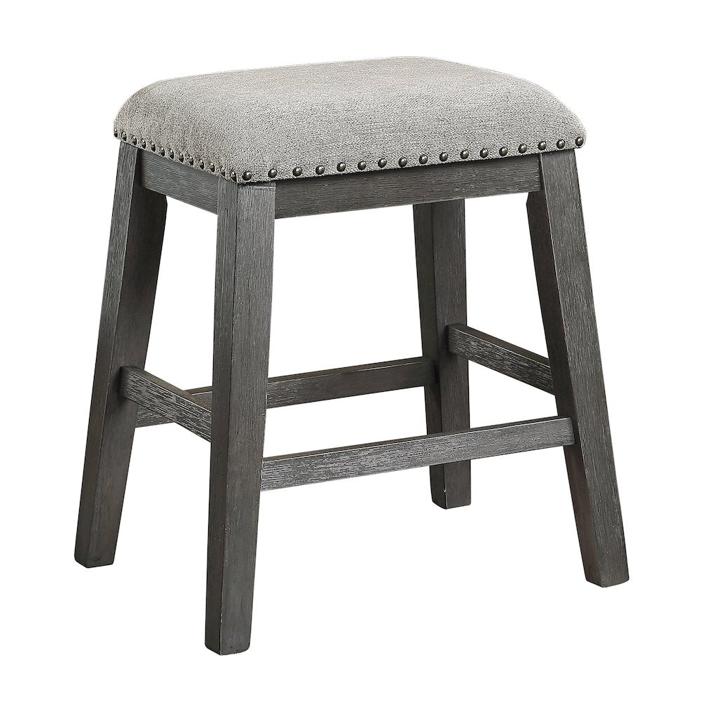 Timbre Chenille Counter Height Stool, set of 2 in Gray