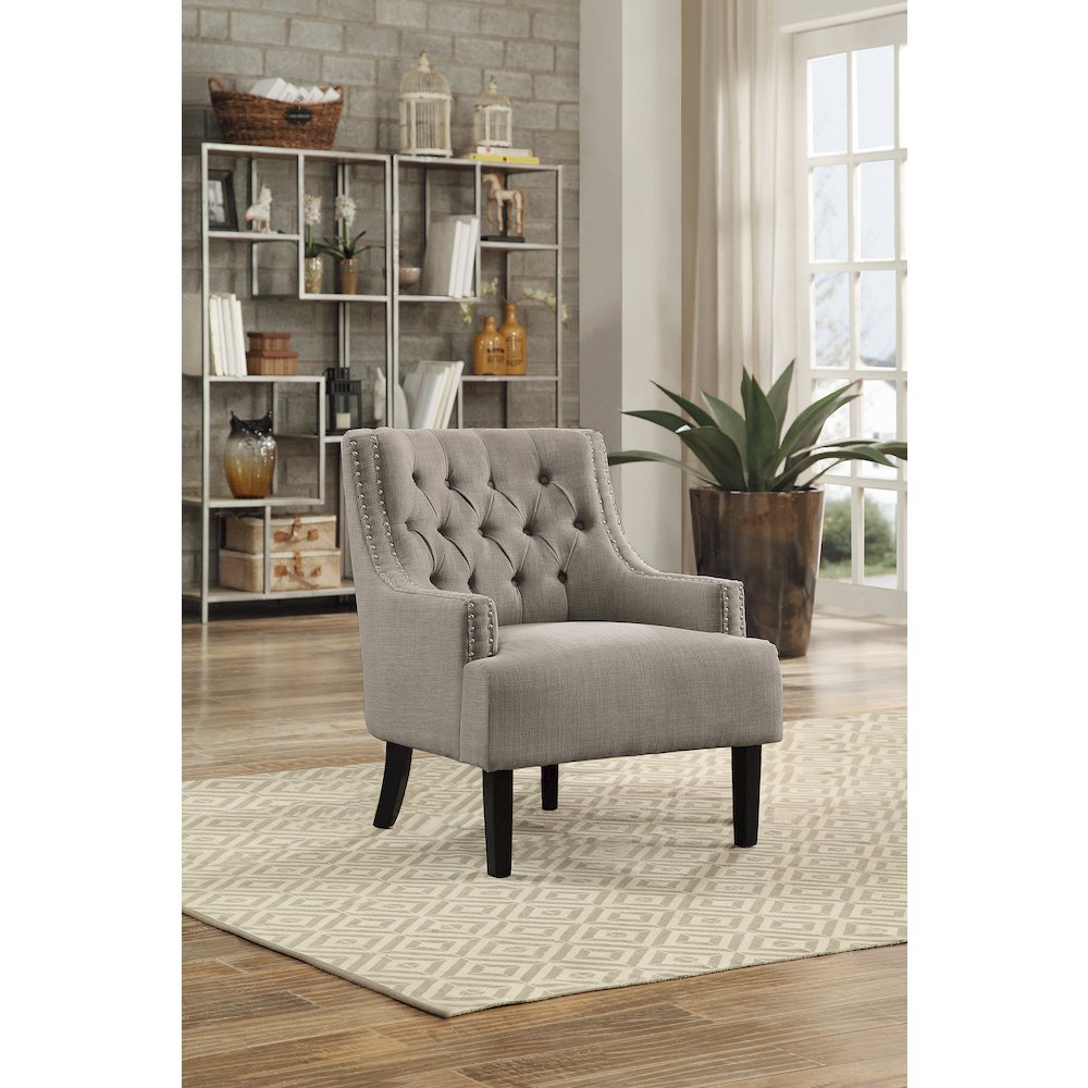 Charisma Textured Accent Chair in Taupe