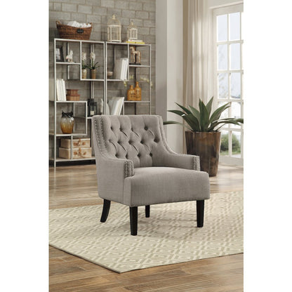 Charisma Textured Accent Chair in Taupe