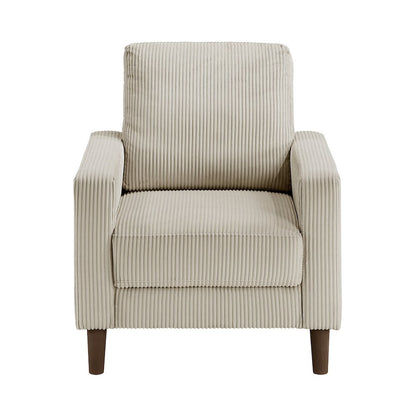 Crandall Corduroy Chair in Taupe