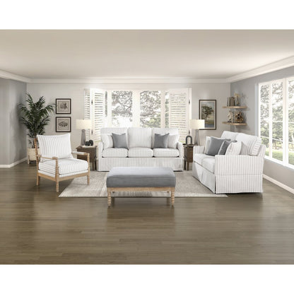 Hampstead Textured Ottoman in Gray