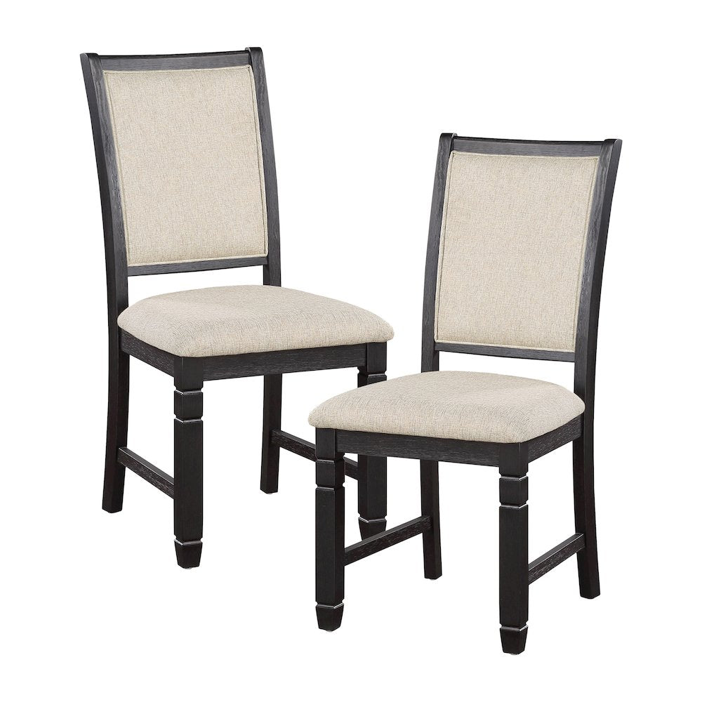 Asher Textured Dining Room Side Chair, set of 2 in Beige