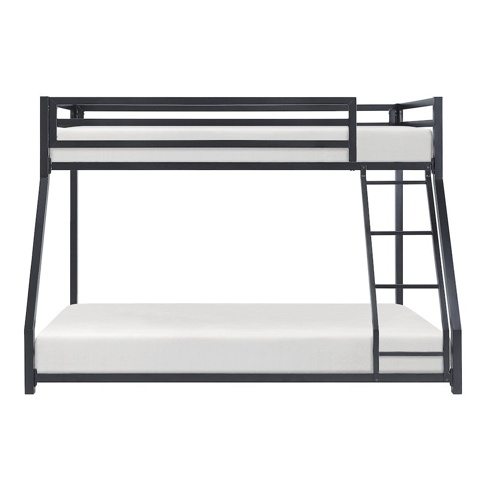 Jovie Metal Twin Over Full Metal Bunk Bed in Black