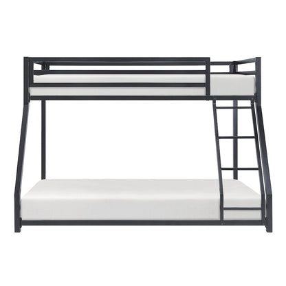 Jovie Metal Twin Over Full Metal Bunk Bed in Black