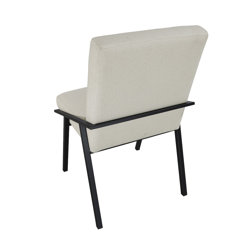 Rochelle Textured Dining Side Chair, Set of 2 in Cream